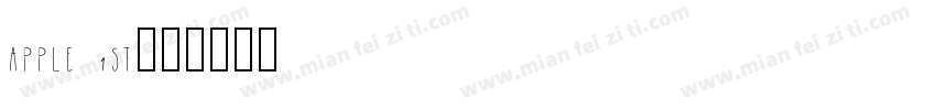 APPLE 1ST字体转换
